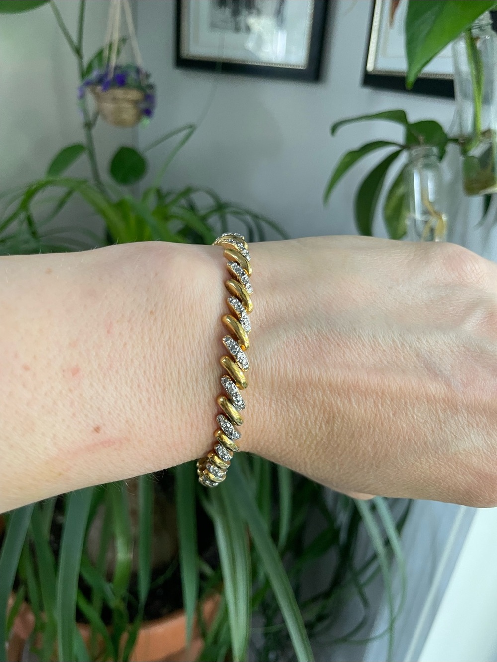 DBJ S-link Wavy Tennis Bracelet